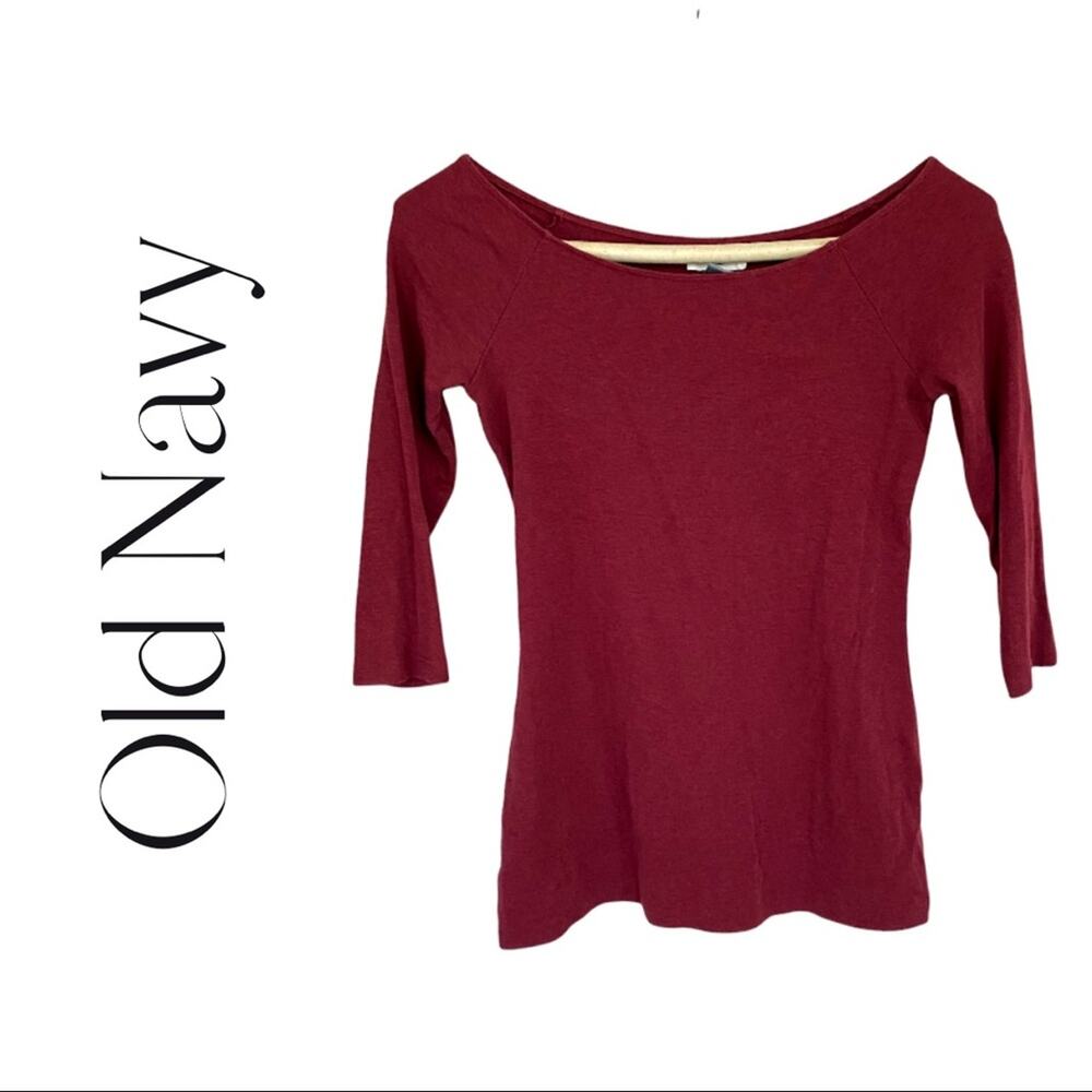 Old Navy Maroon Basic Top